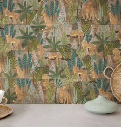 хекса лионс хексагонови плочки с екзотизни мотиви. Шестоъглни плочки за баня, кухня, хол. Подходящи за под и стена.