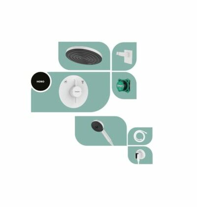 Hansgrohe Душ система за вграждане бял мат DUOTURN S 75418700+1500180+24140700+24149700+24100700+26888700+28276700