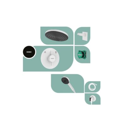 Hansgrohe Душ система за вграждане бял мат DUOTURN S 75418700+1500180+24140700+24149700+24100700+26888700+28276700