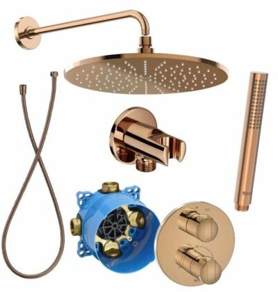 ROCA Victoria T-1000 Rose Gold Душ система за вграждане A5A0D09RG0+A525869403+A5B3750RG0+A5B3950RG0+A5B025RG0+A5B5250RG0+A5B3850RG0