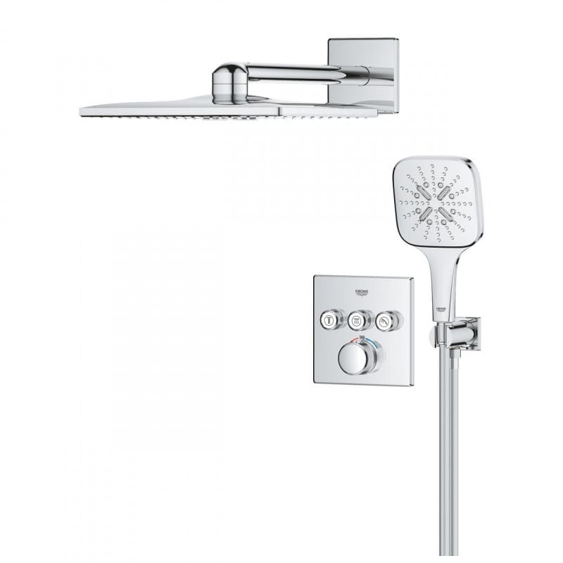 GROHE Grohtherm SmartControl Cube 34864000 Комплект душ система с 3 извода - ОНЛАЙН промоция - Image 2