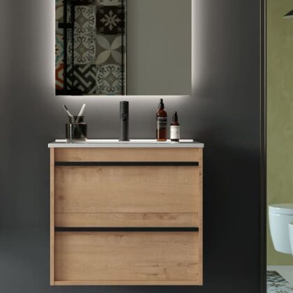 SALGAR ATTILA 60 см Шкаф с мивка и огледало