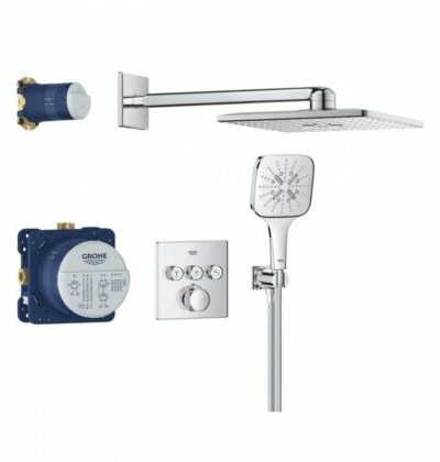 GROHE Grohtherm SmartControl Cube 34864000 Комплект душ система с 3 извода - ОНЛАЙН промоция