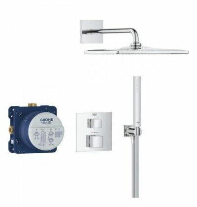 GROHE Grohtherm Cube 310 Комплект душ система за вграждане с термостатен смесител 34868000 - ОНЛАЙН промоция