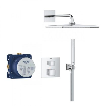GROHE Grohtherm Cube 310 Комплект душ система за вграждане с термостатен смесител 34868000 - ОНЛАЙН промоция