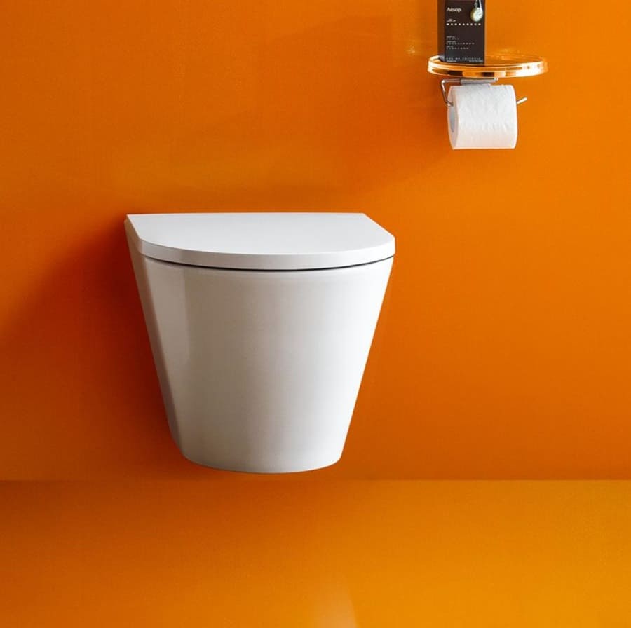 LAUFEN Kartell Rmless конзолна тоал. чиния H8203360000001+ седалка и капак с плавно затваряне H8913330000001 - Image 4