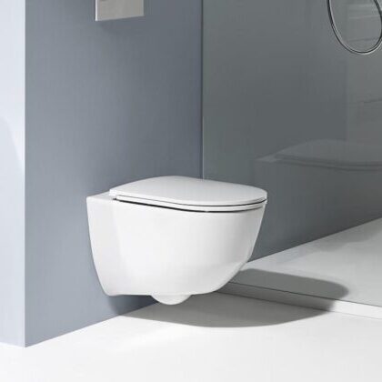 LAUFEN Pro S Compact Rimless H820965000000 Конзолна тоал. чиния 49 см+Капак и седалка със забавено затваряне H8916010000001