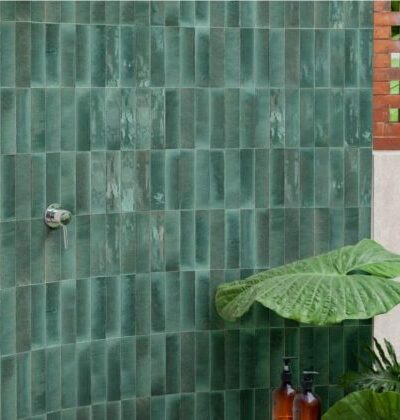 малки тюркоазени плочки за баня и кухня marazzi group-lume-turquoise-lux-6x24