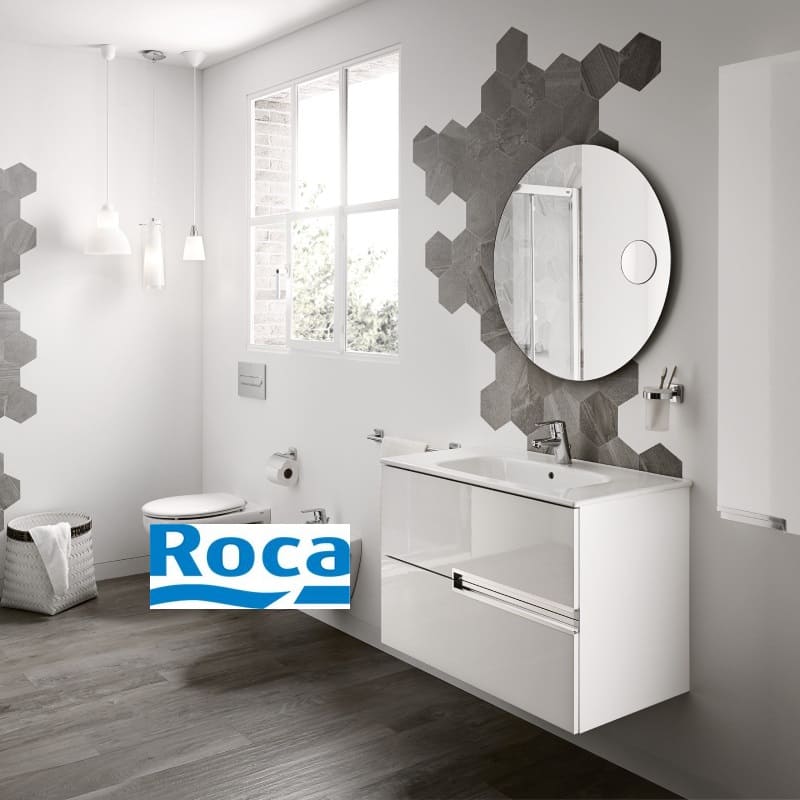 ROCA Конзолен шкаф с мивка Unik Victoria N 80 cm бял A855832806 - Image 2