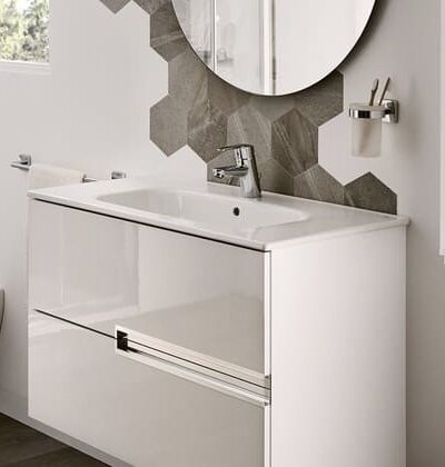 ROCA Конзолен шкаф с мивка Unik Victoria N 80 cm бял A855832806