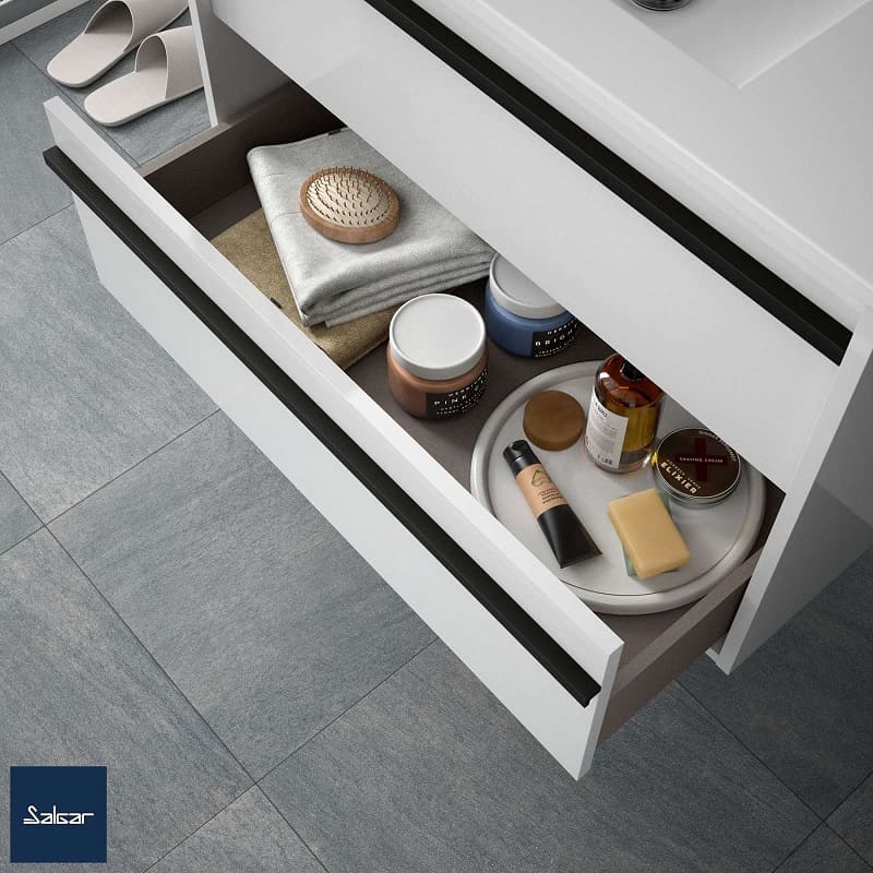 SALGAR ATTILA 80 см Шкаф с мивка и огледало - Image 5