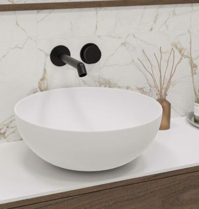 TEIDE Ǿ40 бял мат ZENON Мивка тип купа за плот