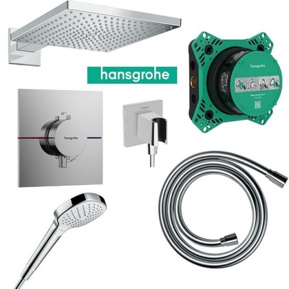 Hansgrohe RAINDANCE E+SHOWERSELECT COMFORT E Комплект душ сестема за вграждане с термостатен смесител