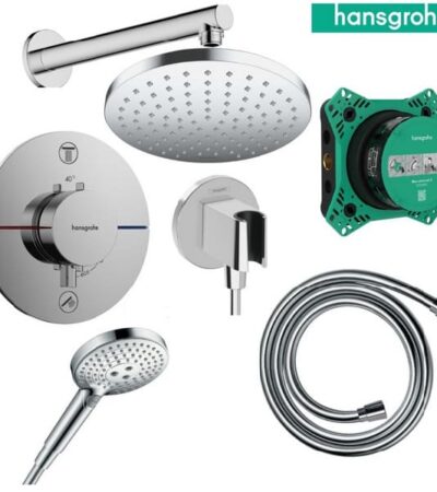 Hansgrohe VERNIS BLEND 200+SHOWERSELECT COMFORT S Душ система за вграждане с термостатен смесител 15554000+27809000+26530000+1500180+26271000+26888000