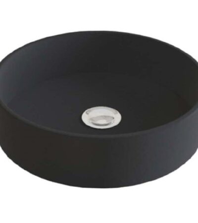 Мивка за плот – Fuji черен мат Ǿ35x 12см