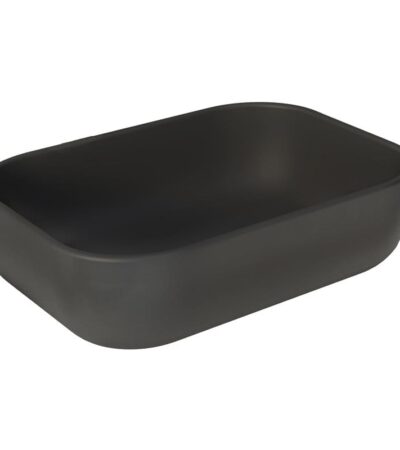 Мивка за плот – Montblanc черен мат 46х32.5х13.5см. Zenon