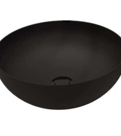 Мивка тип купа Начин на монтаж: върху плот или шкаф Модел: Teide Цвят: черен мат/BLACK Материал: Порцелан Размер: Ǿ40 см Височина: 15 см Качество: Първо Произход: Испания Производител: Zenon