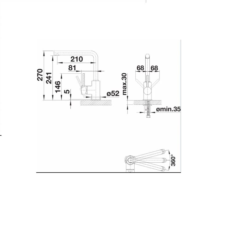 BLANCO кухненска мивка NAYA 6 и смесител BLANCO MILA цвят Черен мат 527920 - Image 4