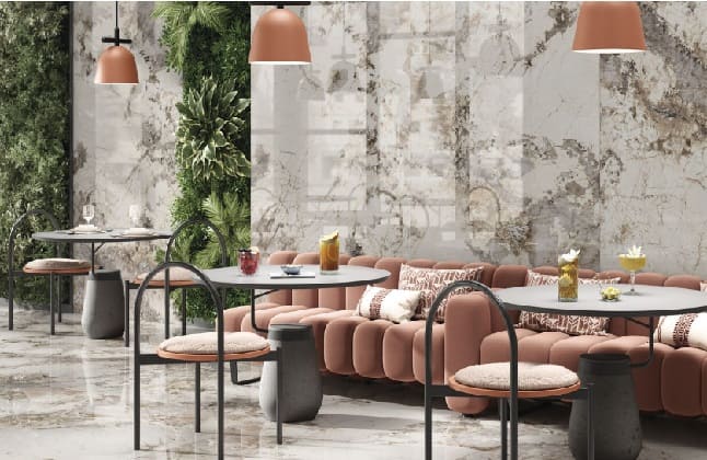 Два нюанса съставляват същността на серията Esplendor, златно и синьо. Всяка предлага по-хладни или по-топли усещания, с множество детайли и с детониране парче по парче за по-реалистично емулиране на естествения характер на плочките. Предлага се в полирано покритие, което придава мек блясък и коприна на допир, както и в XLife голям формат. В допълнение, фугите са едва видими благодарение на ректифицираното му покритие, което осигурява по-голяма визуална непрекъснатост в пространството, в което е монтиран. Цветове: BLUE PULIDO; GOLD PULIDO