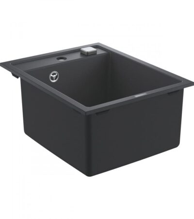 • Модел: K700 50-C 40/50 1.0 • Вид монтаж: горен монтаж • Материал: кварцов композит • GROHE Whisper • Мин. размер на шкафа: 500 mm • Размери: 400 x 500 mm • 1 купа: 350 x 375 x 200 mm • Външен радиус: R6, вътрешен радиус на купата: R45 • Инсталационна система GROHE FastFixation • Разрез: 380 x 480 mm • Сифон: автоматичен изпразнител • Включени аксесоари: автоматичен изпразнител с въртяща се дръжка, • Комплект за отпадъци, кошница цедка за отпадъци, монтажен комплект