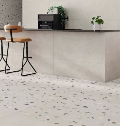 STN гранитогрес 60 x 120, R, Pursue Terrazo Pearl Mat