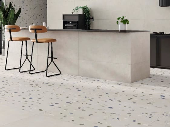 STN гранитогрес 60 x 120, R, Pursue Terrazo Pearl Mat