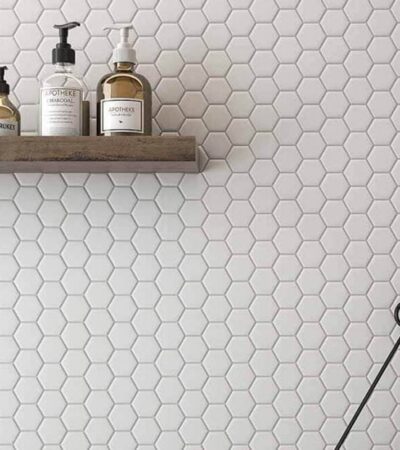 Мозайка за баня и кухня 31 x 26.5 cm Rock Art Hexagono Mini Blanco Hexagono Mini Blanco ROCA Rock Art FMVT6HQ011