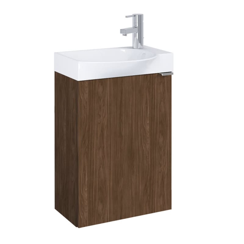 Шкаф за баня Unik Micro Plus 452 mm, alpine walnut / мебел и умивалник ROCA A852444540