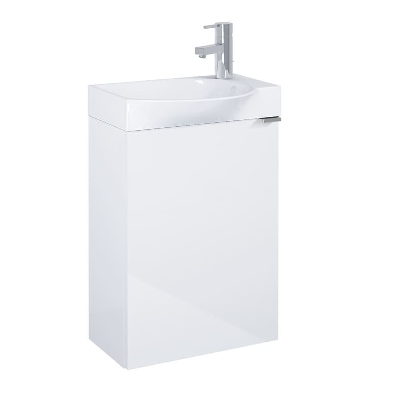 шкаф за баня с порцеланов умивалник