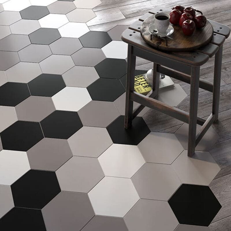 Гранитогрес хексагон Solid matte, 21.5 x 25 cm, HEX Yurtbay Solid