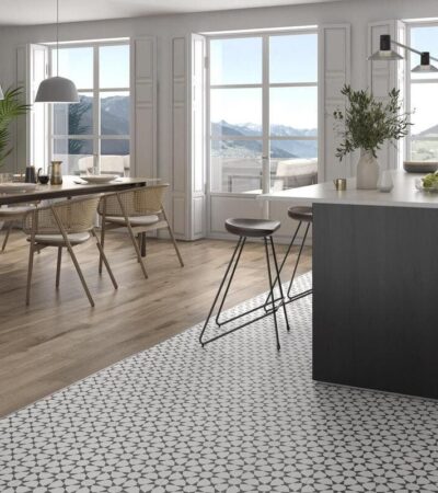 Pamesa ceramic Черно-бял гранитогрес Vinatge Black 45×45