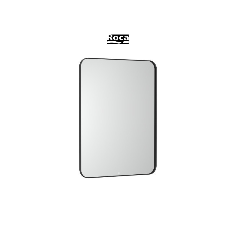 Огледало за баня с черна рамка и Led осветление ROCA Luna A812421000