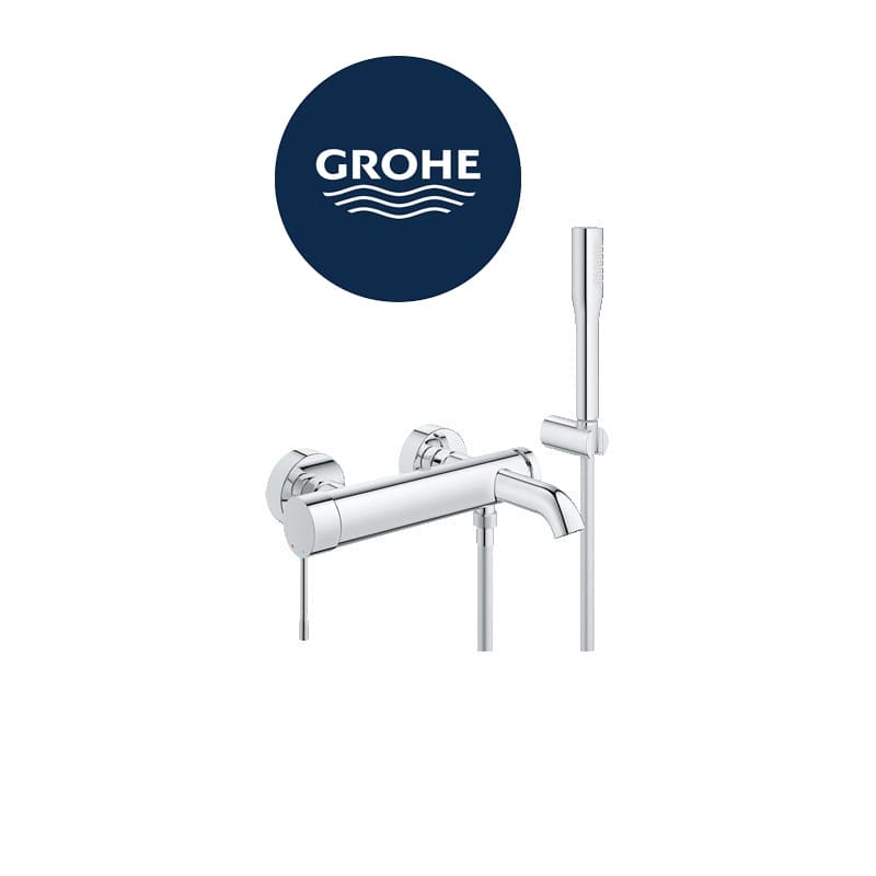 Смесител едноръкохватков Essence New за душ/вана с комплект GROHE Essence New 33628001