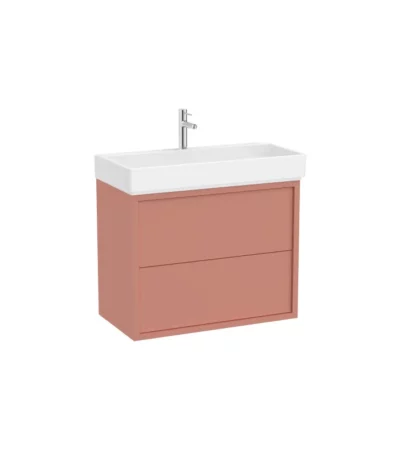 Долен шкаф Unik с две чекмеджета и умивалник 800 mm, светла теракота ROCA Tura A852033560