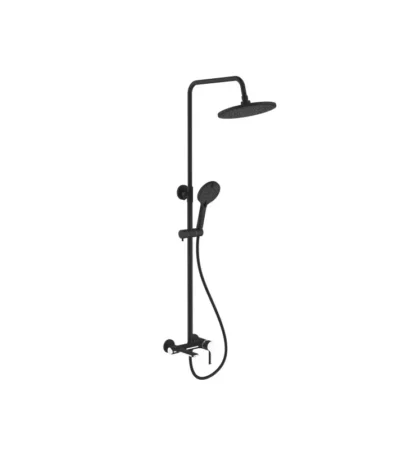 Душ система с чучур PHOENIX-N черен мат+хром гланц FAYANS WQ3W23400161214