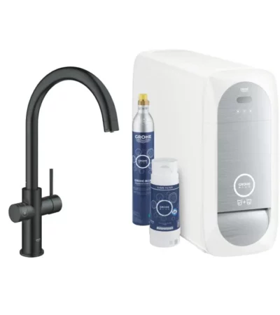 Смесител GROHE Blue Home 31455KS1 с C-чучур – изглед отпред