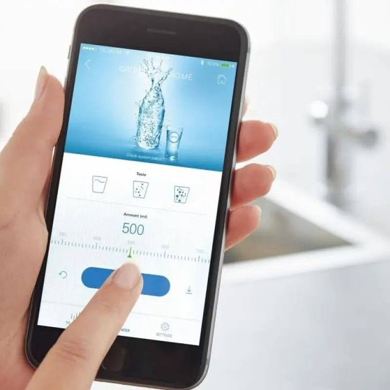 GROHE Blue Home C-чучур 31455KS1 черен мат – Кухненски смесител с филтрирана вода и елегантен дизайн - Image 3