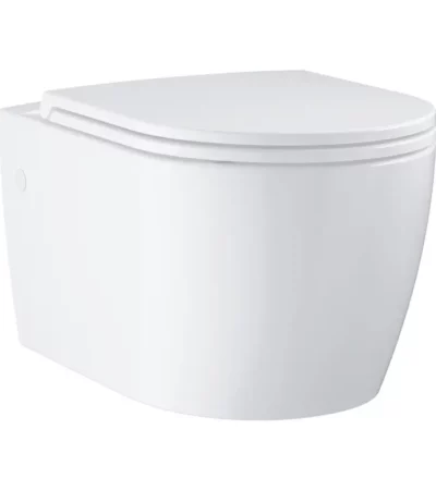 • Bau Ceramic конзолна тоалетна чиния • За казанчета за вграждане • Хоризонтално оттичане • Промиване • Без ринг