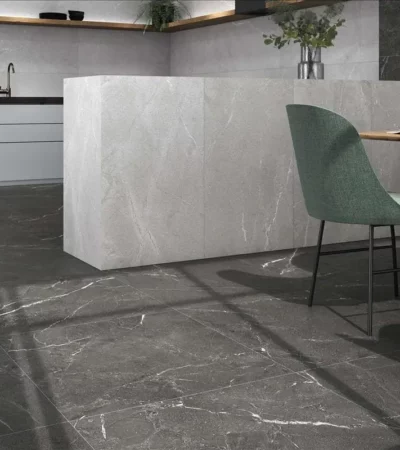 гранитогрес с антрацитна каменна визия