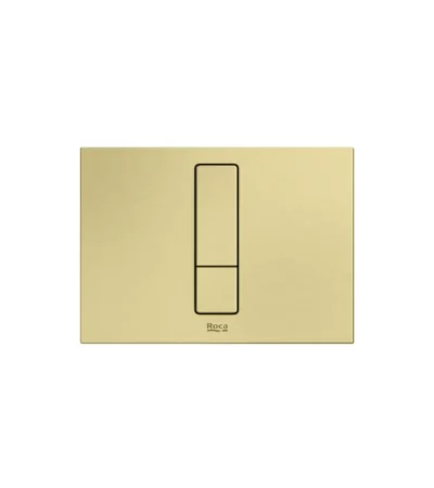 Бутон PS4 за DUPLO WC S, двоен, brushed brass ROCA Duplo A8902213VA